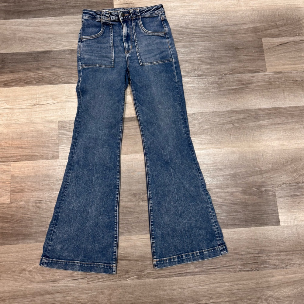 American Eagle Outfitters Dark Blue Flare Jeans